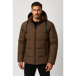 Vyriška žieminė rudos spalvos striukė Nevex