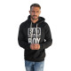 Men's black hooded jumper Bad