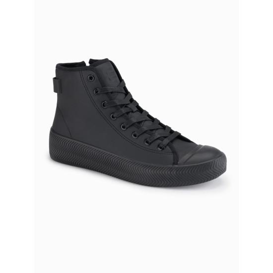 Vyriški juodi laisvalaikio batai su užtrauktuku Brener Avalynė