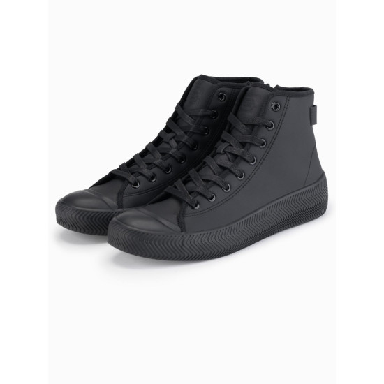 Vyriški juodi laisvalaikio batai su užtrauktuku Brener Avalynė