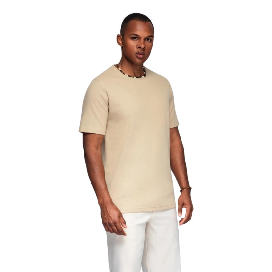 Vyriški rusvi marškinėliai Saimon Marškinėliai