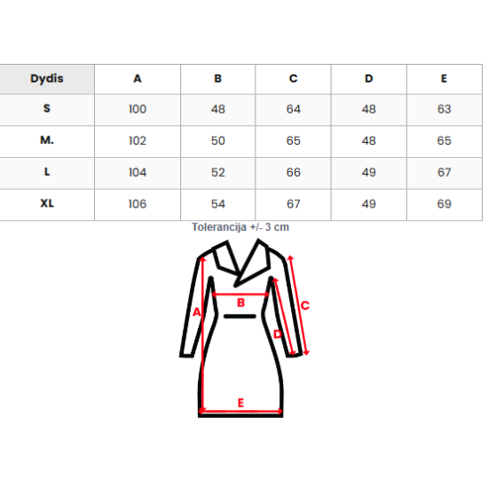 Žieminė ilga moteriška ruda striukė Klein Moteriškos striukės