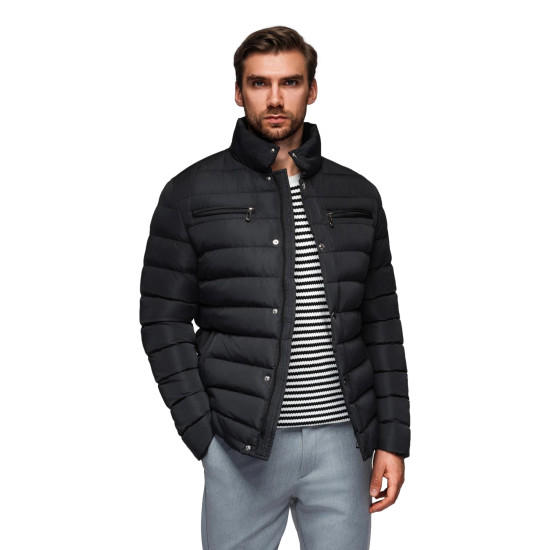 Men's black jacket Olten V1 OM-JALP-0260 - For men Men's black jacket Olten Men's Jackets and Coats