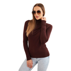 Moteriškas tamsiai rudas megztinis Cloud