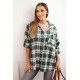 Women's green checked shirt Copo Women's shirts