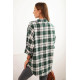 Women's green checked shirt Copo Women's shirts