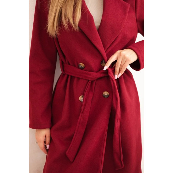Women's burgundy coat Maris Women's jackets