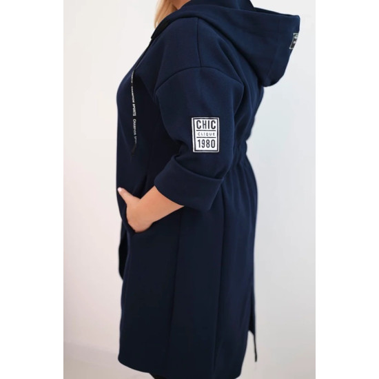 Women's dark blue coat Lino Women's jackets