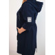 Women's dark blue coat Lino Women's jackets