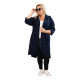 Women's dark blue coat Lino Women's jackets