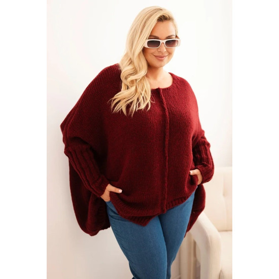 Women's burgundy jumper Lori Women's sweaters