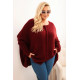 Women's burgundy jumper Lori Women's sweaters