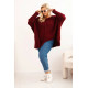 Women's burgundy jumper Lori Women's sweaters