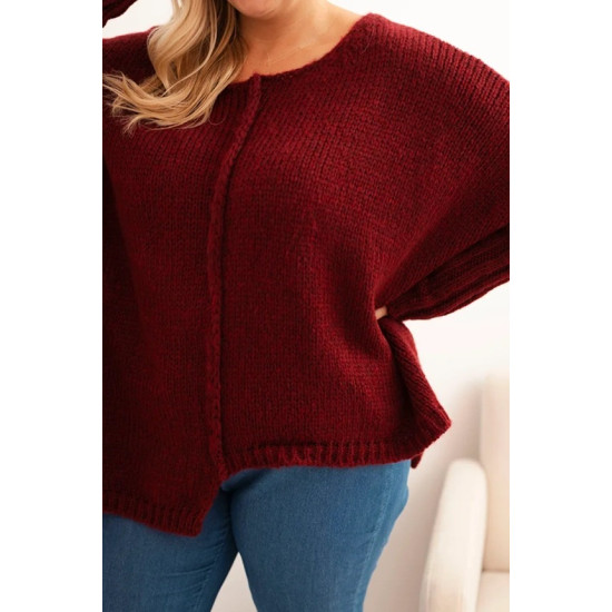 Women's burgundy jumper Lori Women's sweaters