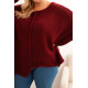 Women's burgundy jumper Lori Women's sweaters