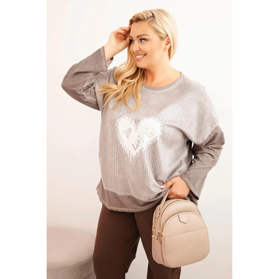 Women's brown cardigan Love ART1507 - For women Women's brown cardigan Love Women's sweaters
