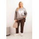 Women's brown cardigan Love ART1507 - For women Women's brown cardigan Love Women's sweaters