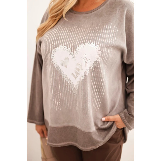 Women's brown cardigan Love ART1507 - For women Women's brown cardigan Love Women's sweaters