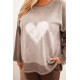 Women's brown cardigan Love ART1507 - For women Women's brown cardigan Love Women's sweaters