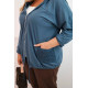 Women's blue hooded jumper Alba Women's sweaters