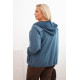 Women's blue hooded jumper Alba Women's sweaters