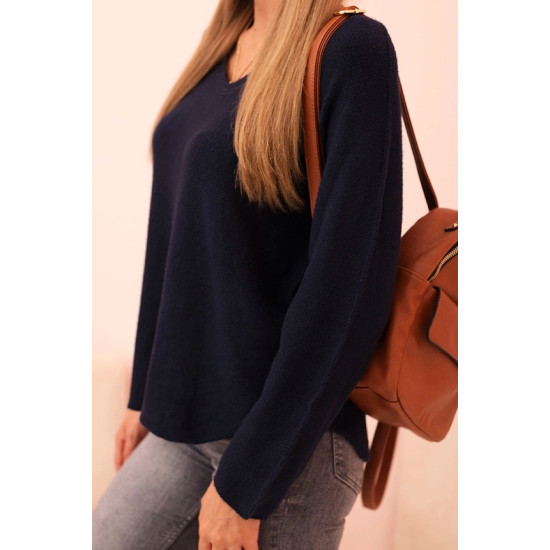 Women's navy blue cardigan Remo Women's sweaters