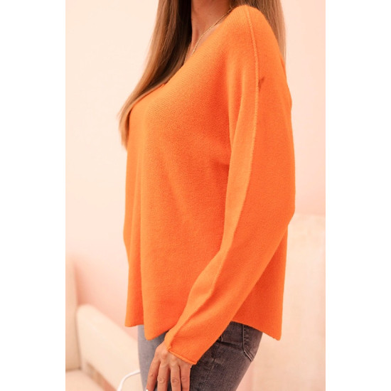 Women's orange cardigan Remo Women's sweaters
