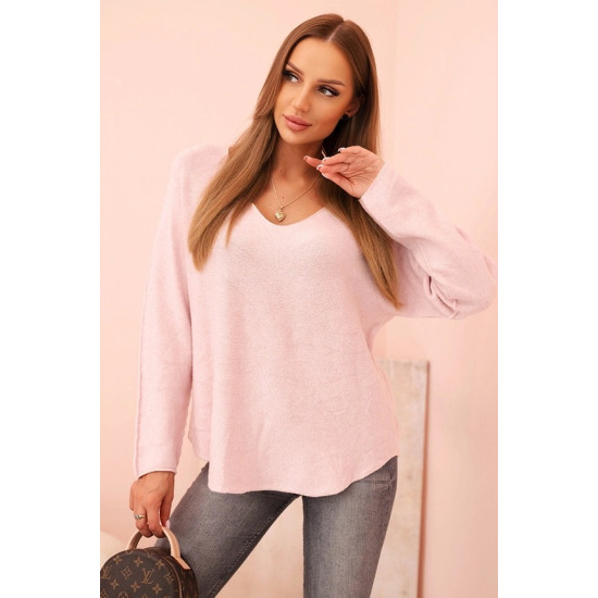 Women's light pink cardigan Remo Women's sweaters