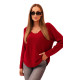 Women's burgundy cardigan Remo Women's sweaters