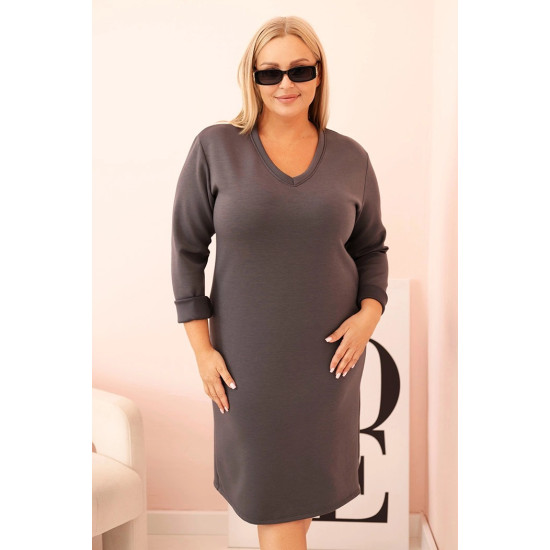 Women's dark grey dress Malt 21548 - Dresses and tunics Women's dark grey dress Malt Long dresses