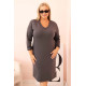 Women's dark grey dress Malt 21548 - Dresses and tunics Women's dark grey dress Malt Long dresses