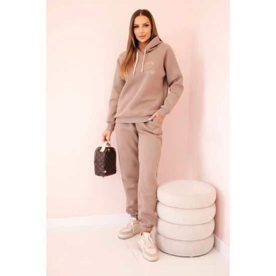 Moteriškas tamsiai rusvas komplektas Coffe Moteriški komplektai