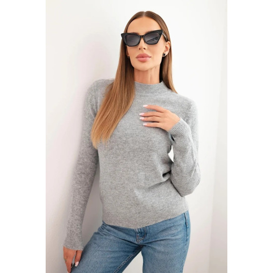 Moteriškas pilkas megztinis Eden Moteriški megztiniai