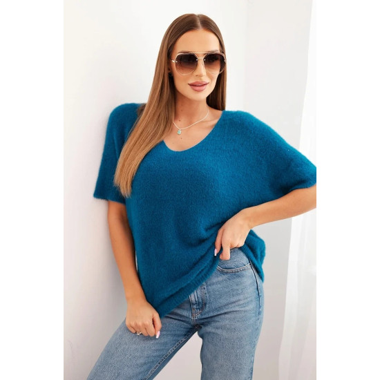 Moteriškas mėlynas megztinis Cloud Moteriški megztiniai