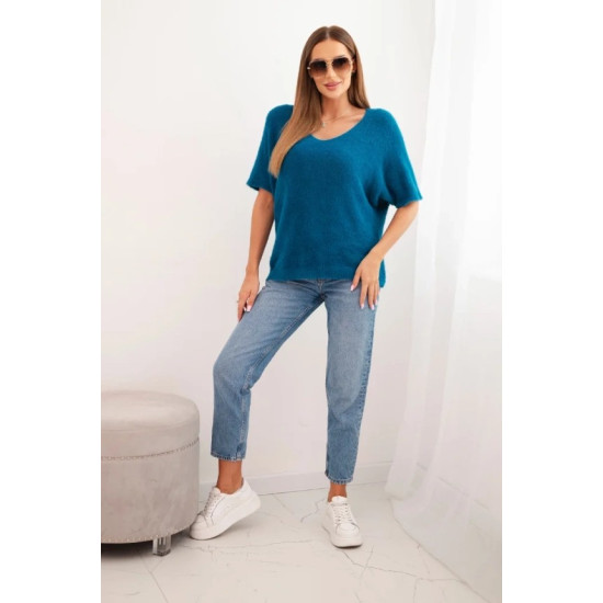 Moteriškas mėlynas megztinis Cloud Moteriški megztiniai