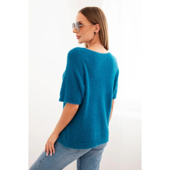 Moteriškas mėlynas megztinis Cloud Moteriški megztiniai