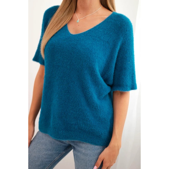 Moteriškas mėlynas megztinis Cloud Moteriški megztiniai