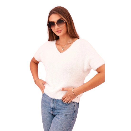 Moteriškas baltas megztinis Cloud Moteriški megztiniai