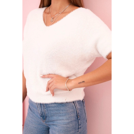 Moteriškas baltas megztinis Cloud Moteriški megztiniai