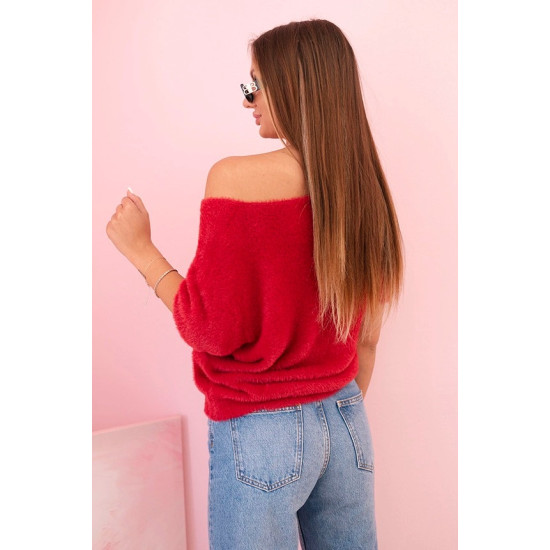 Moteriškas raudonas megztinis Cloud Moteriški megztiniai