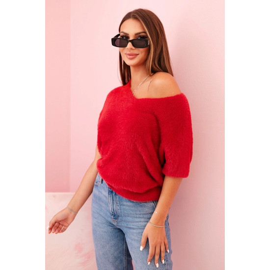 Moteriškas raudonas megztinis Cloud Moteriški megztiniai