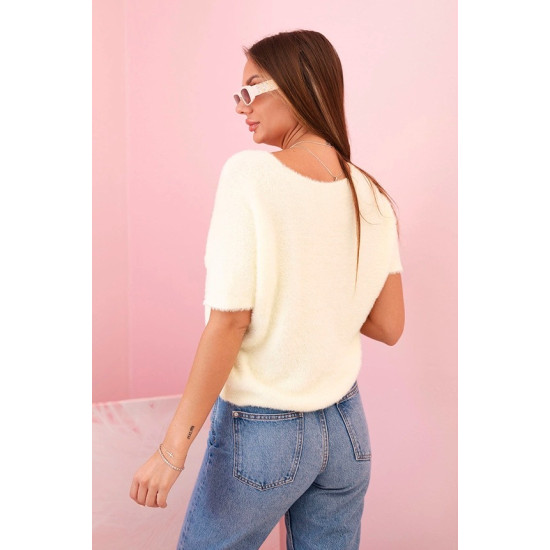 Moteriškas šviesiai geltonas megztinis Cloud Moteriški megztiniai