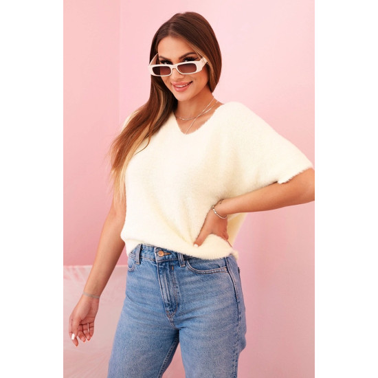 Moteriškas šviesiai geltonas megztinis Cloud Moteriški megztiniai