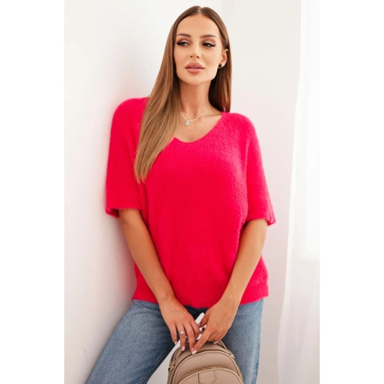 Moteriškas ryškiai rožinis megztinis Cloud Moteriški megztiniai