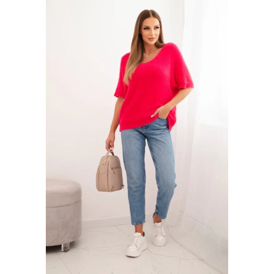 Moteriškas ryškiai rožinis megztinis Cloud Moteriški megztiniai