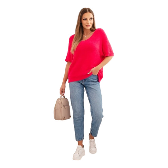 Moteriškas ryškiai rožinis megztinis Cloud Moteriški megztiniai