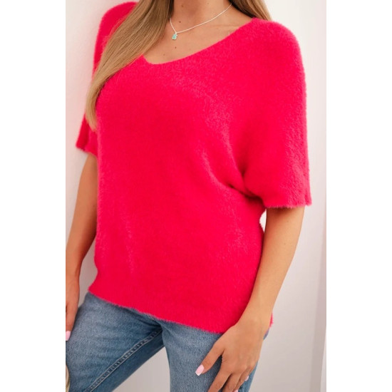 Moteriškas ryškiai rožinis megztinis Cloud Moteriški megztiniai