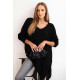 Moteriškas juodas vilnonis megztinis Elvis Moteriški megztiniai