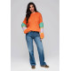 Moteriškas oranžinis megztinis Bright Megztiniai
