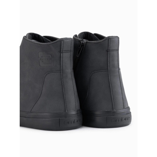 Męskie czarne buty casual Ombra Obuwie